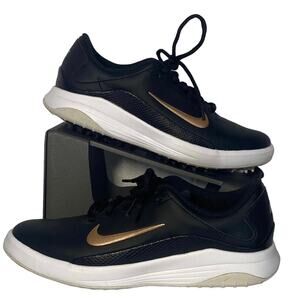NIKE Vapor Golf Shoes Black/White/Bronze women sz 8